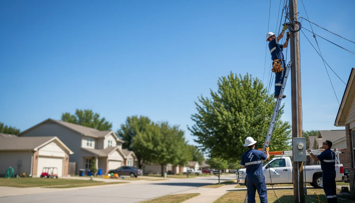 Residential electrician providing installation services in Helena, AL